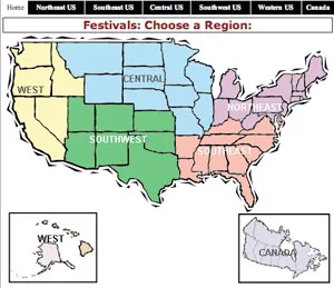 map map of us by regions