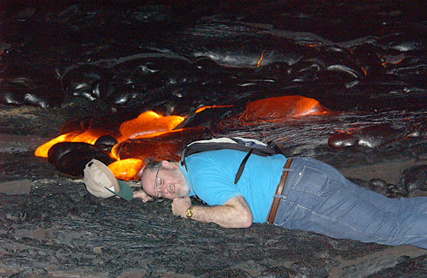Playing in the lava